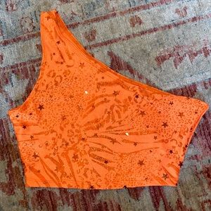 Tasteful Girls - Neon Orange Rave Top